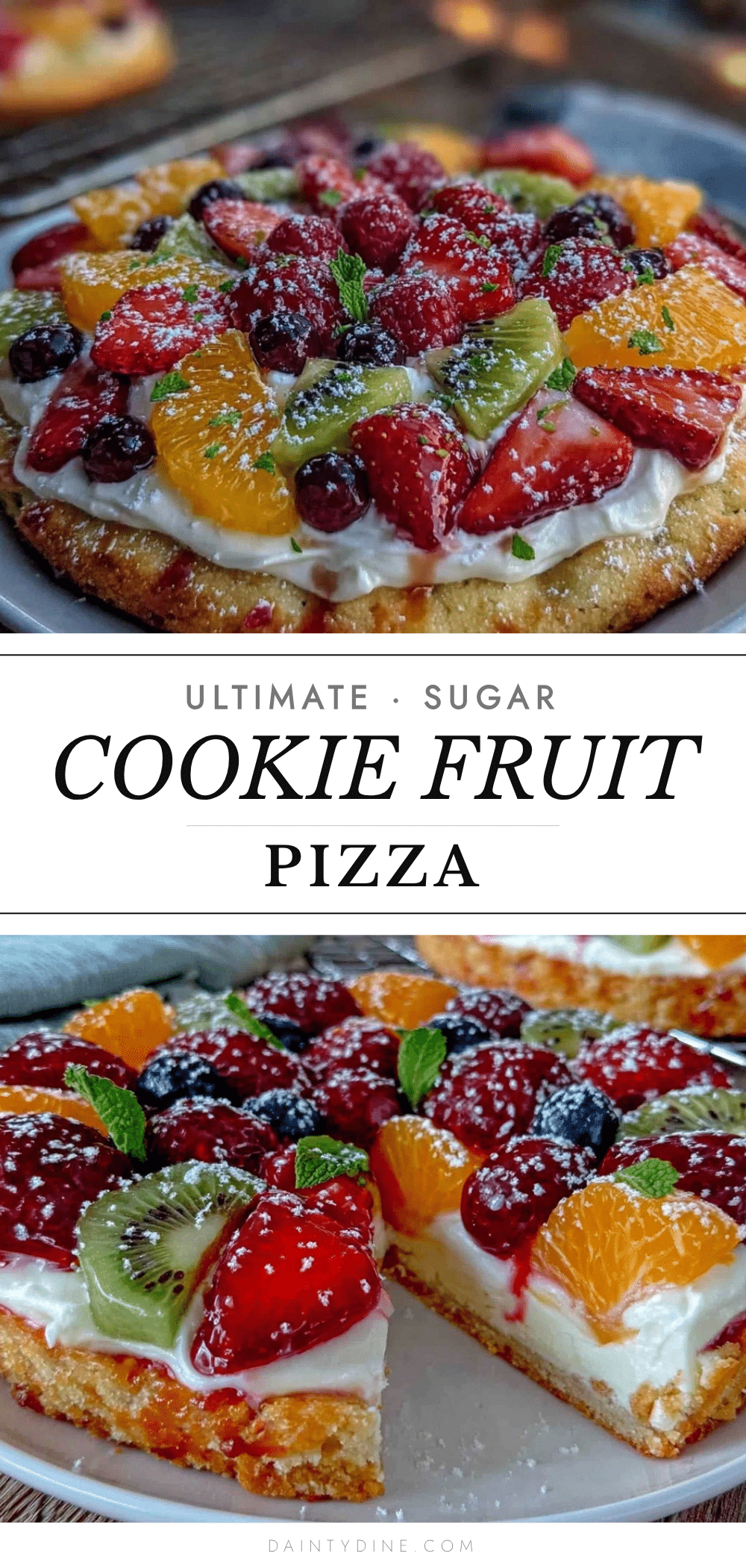 sugar cookie fruit pizza recipe