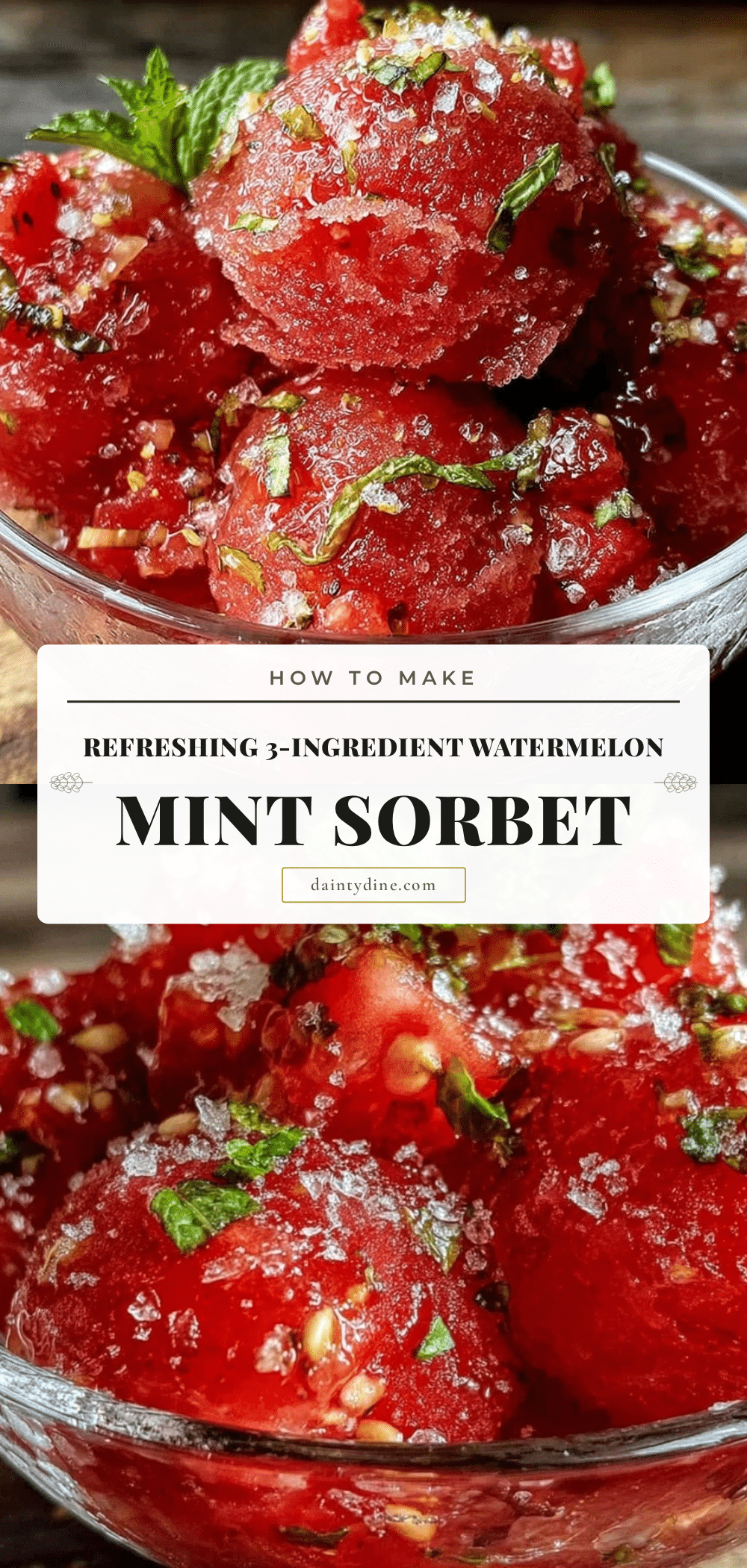 watermelon mint sorbet recipe