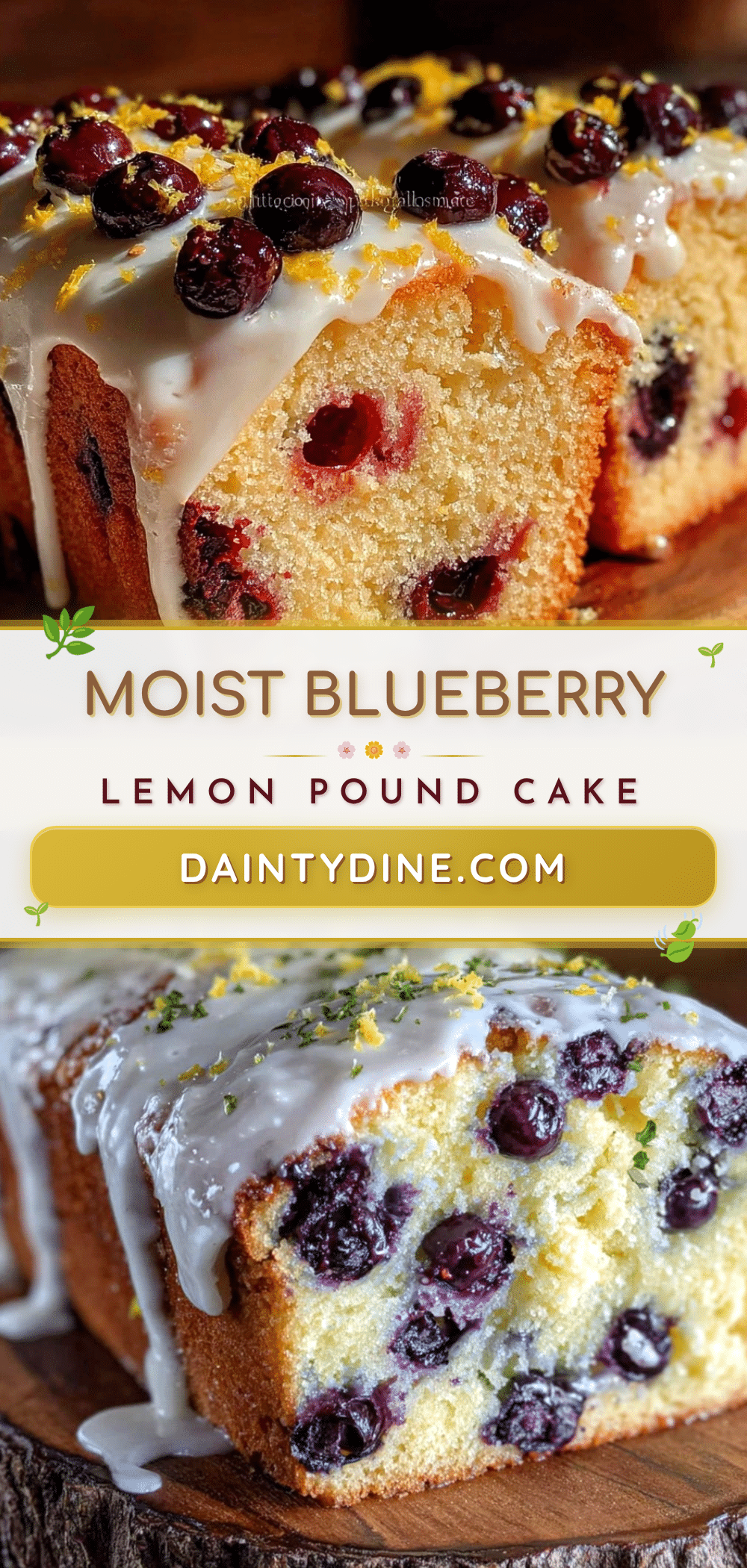 blueberry lemon pound cake recipe