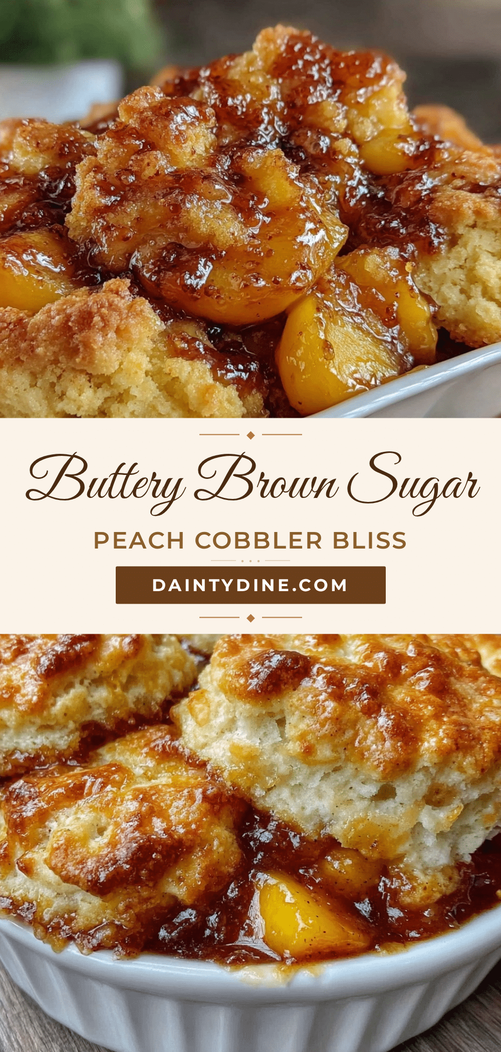 brown sugar peach cobbler recipe