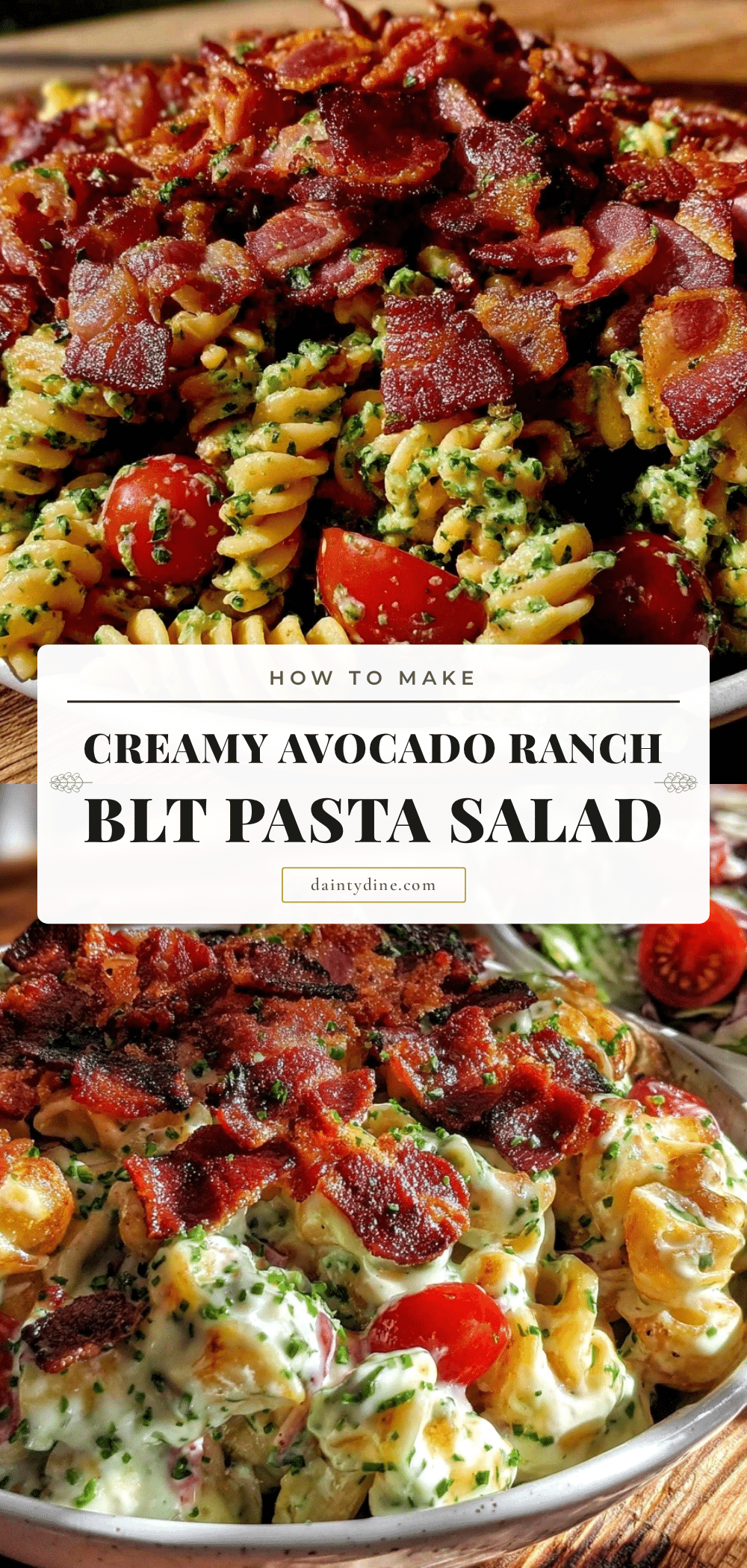 Creamy BLT Pasta Salad recipe