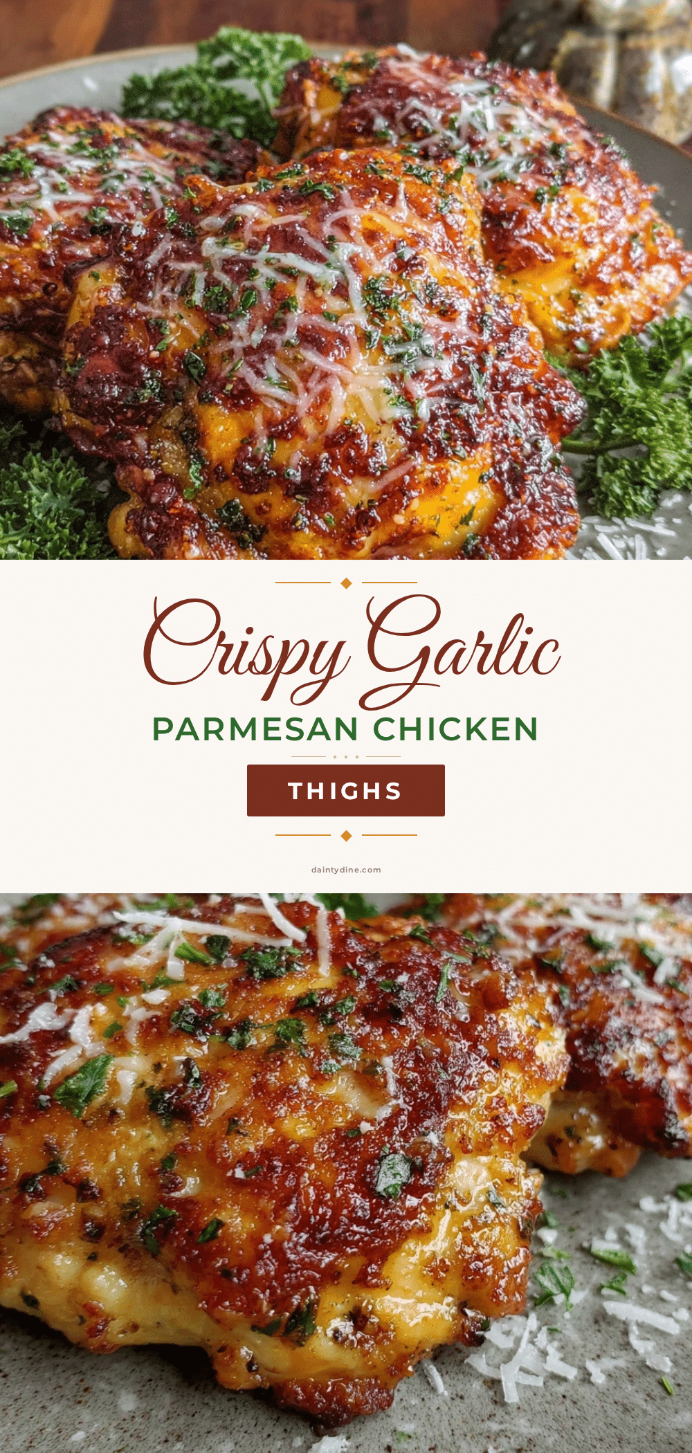 crispy air fryer garlic parmesan chicken thighs recipe