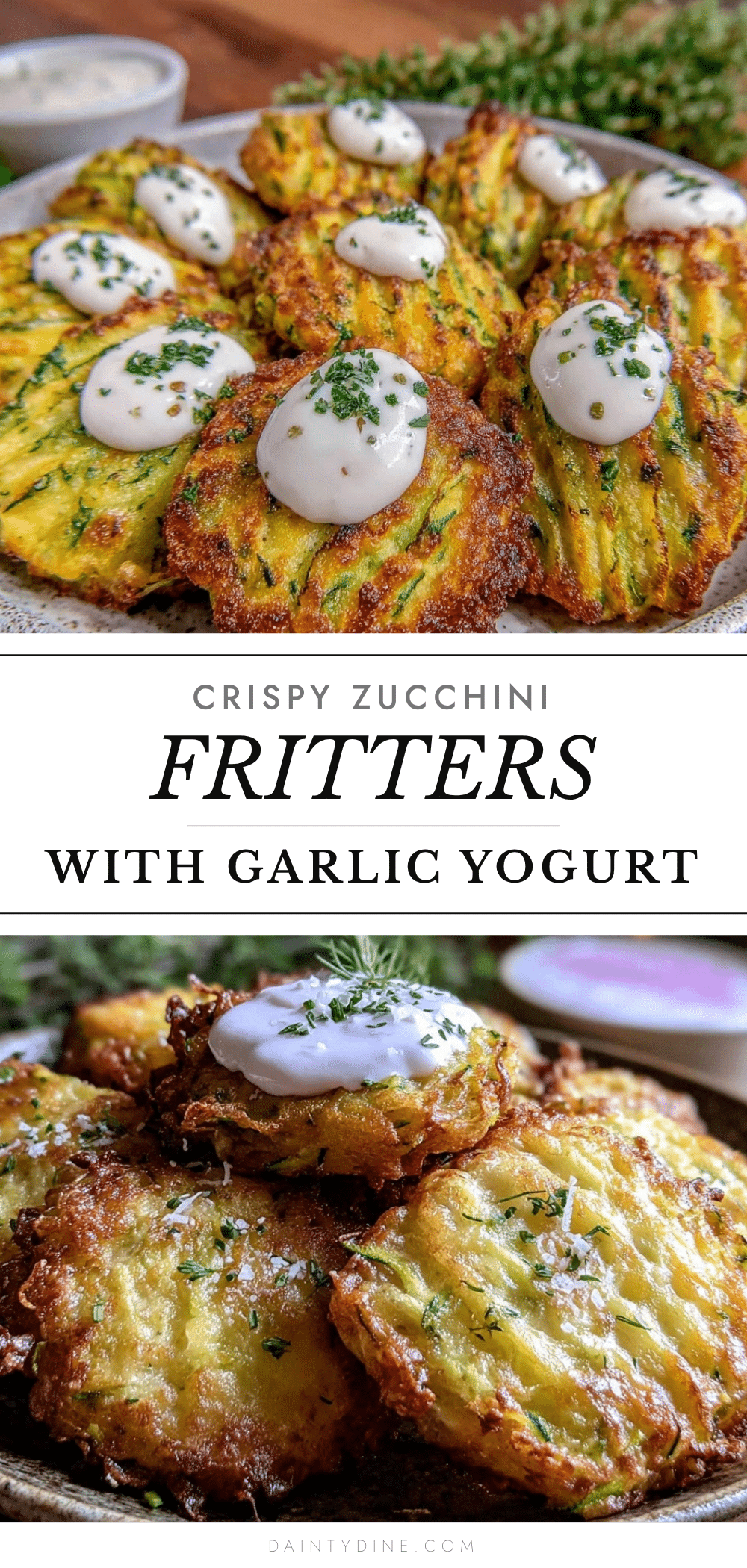 crispy baked zucchini fritters recipe