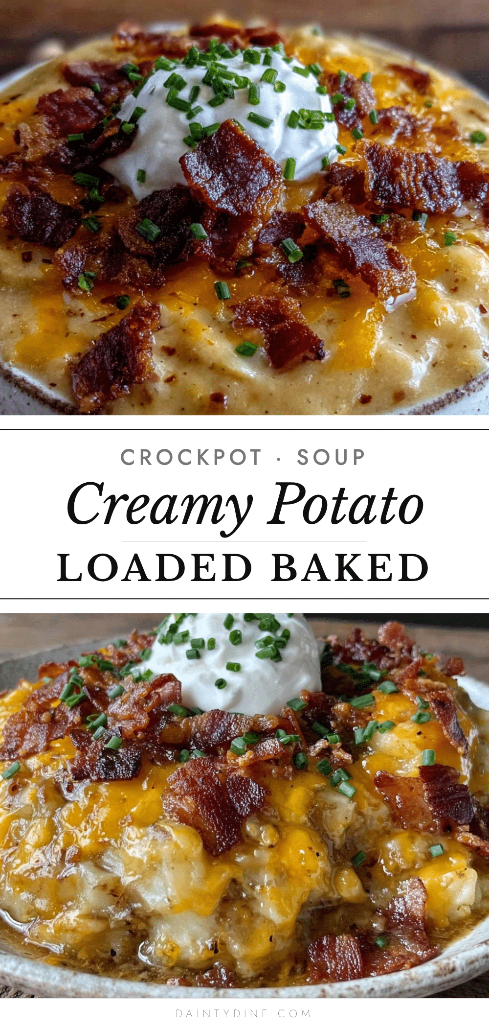 crockpot loaded baked potato soup recipe