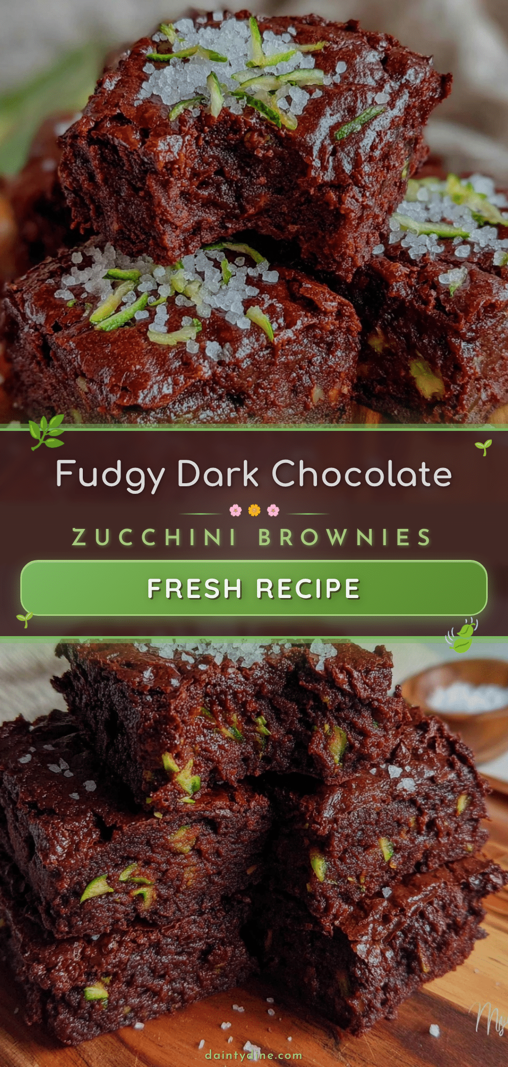 dark chocolate zucchini brownies recipe