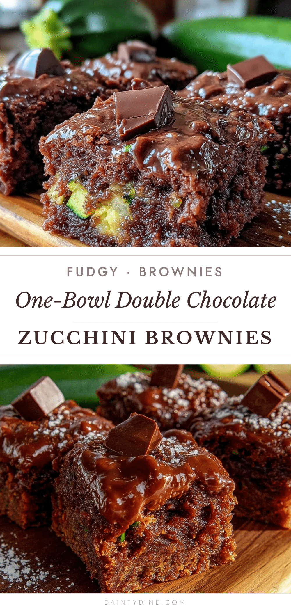 double chocolate zucchini brownies recipe