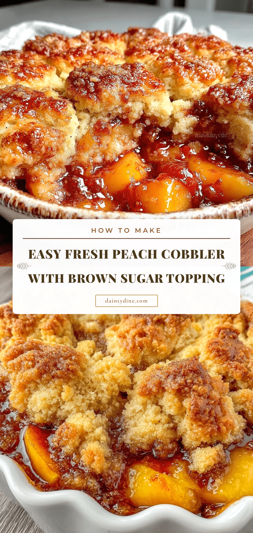 fresh peach cobbler recipe