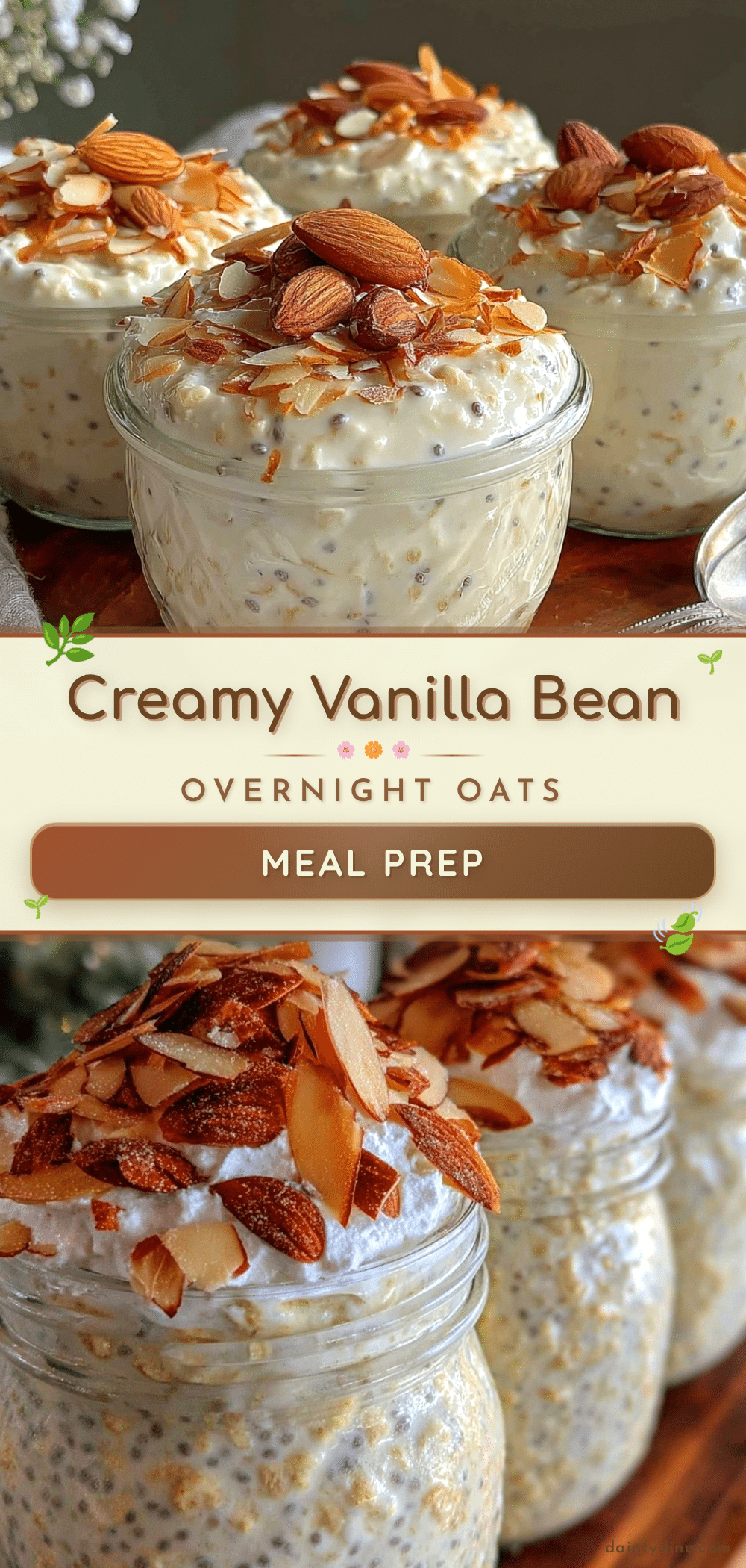fresh vanilla bean overnight oats recipe