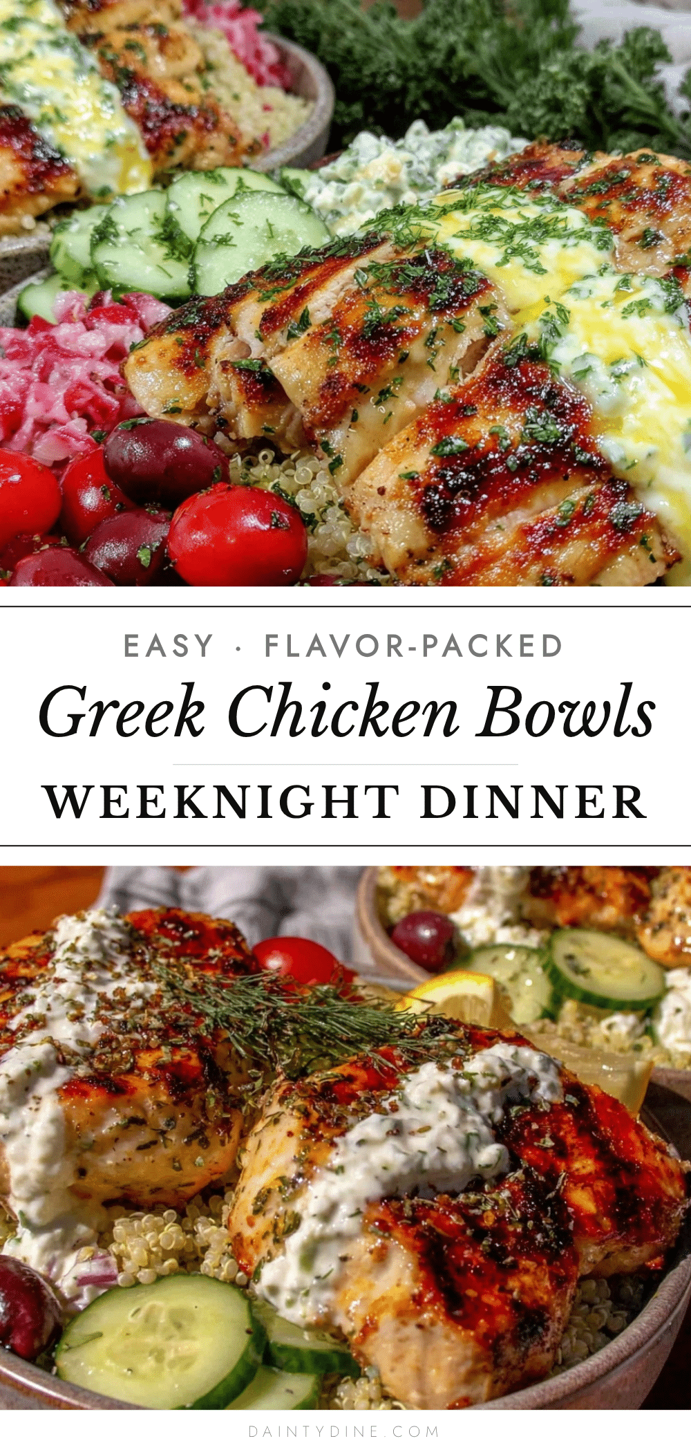 greek chicken bowls recipe