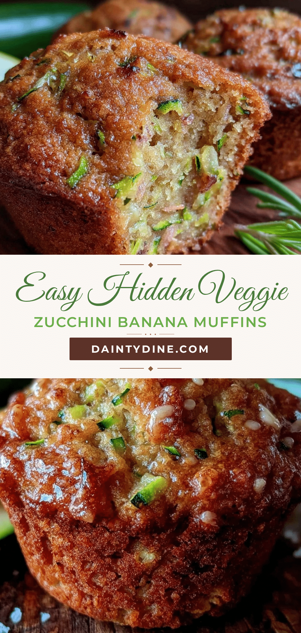 hidden veggie zucchini banana muffins recipe