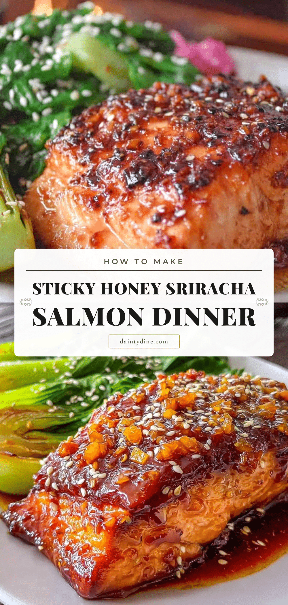 honey sriracha glazed salmon recipe