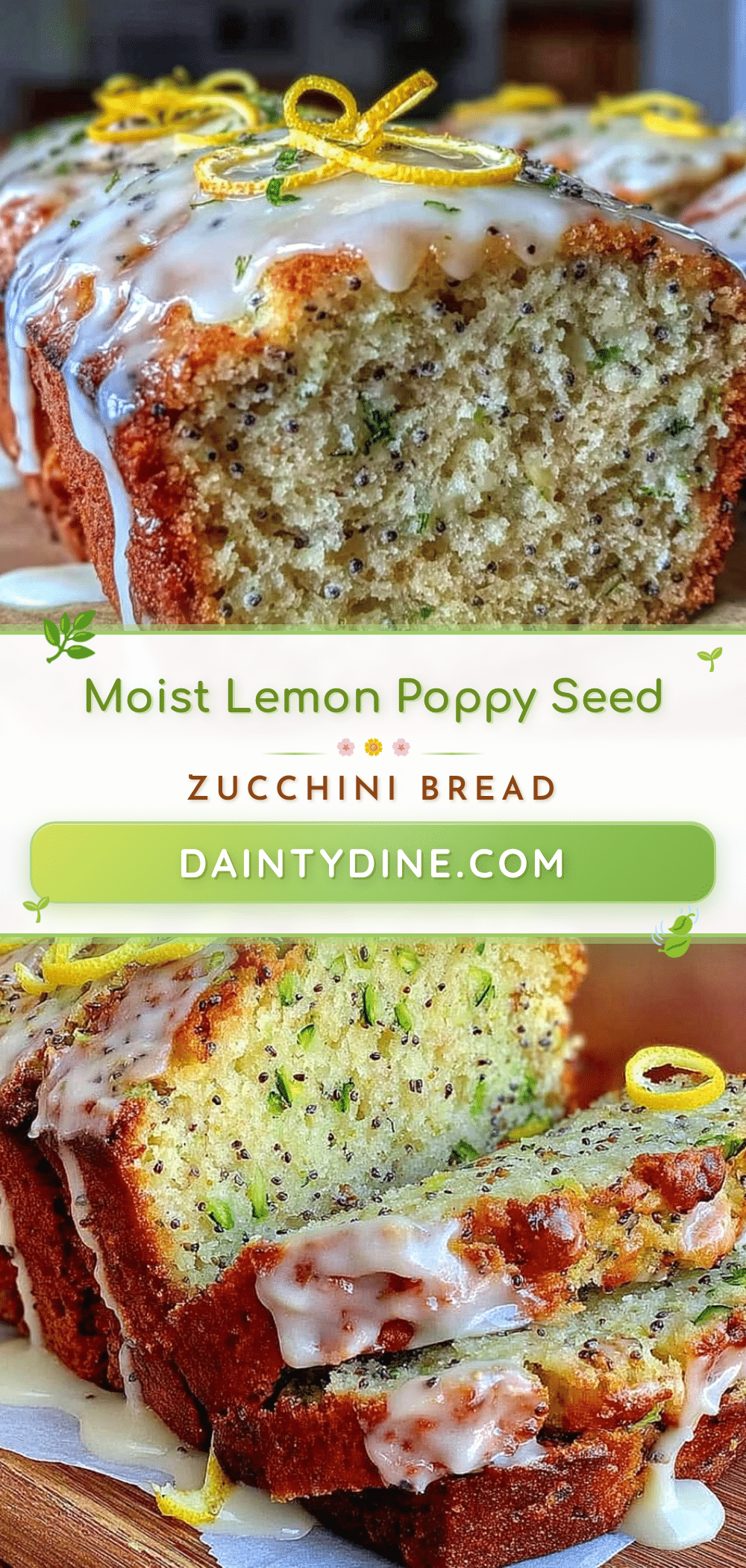 lemon poppy seed zucchini bread recipe