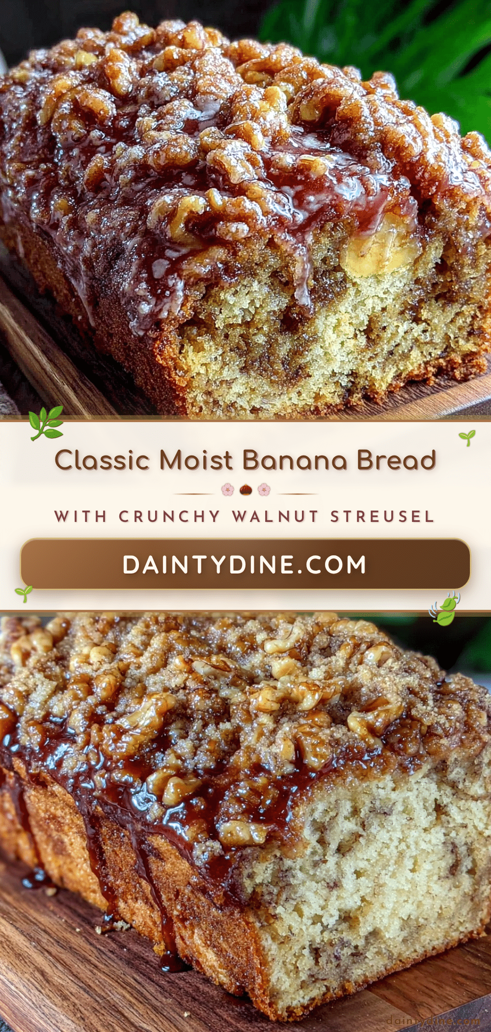 moist classic banana bread recipe
