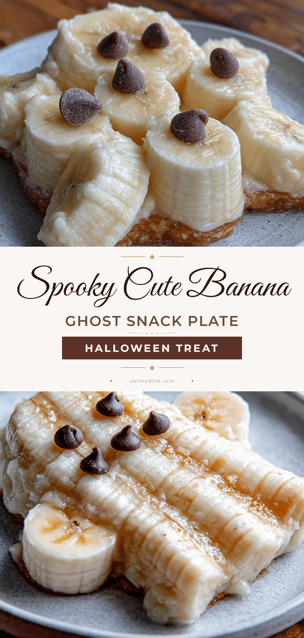 banana ghost snack plate recipe