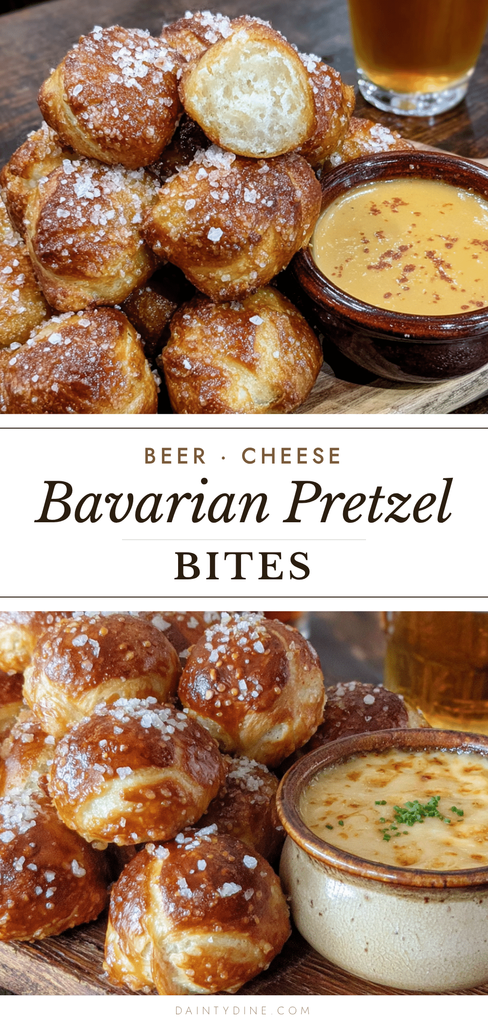 Bavarian Pretzel Bites with Beer Cheese Dip recipe