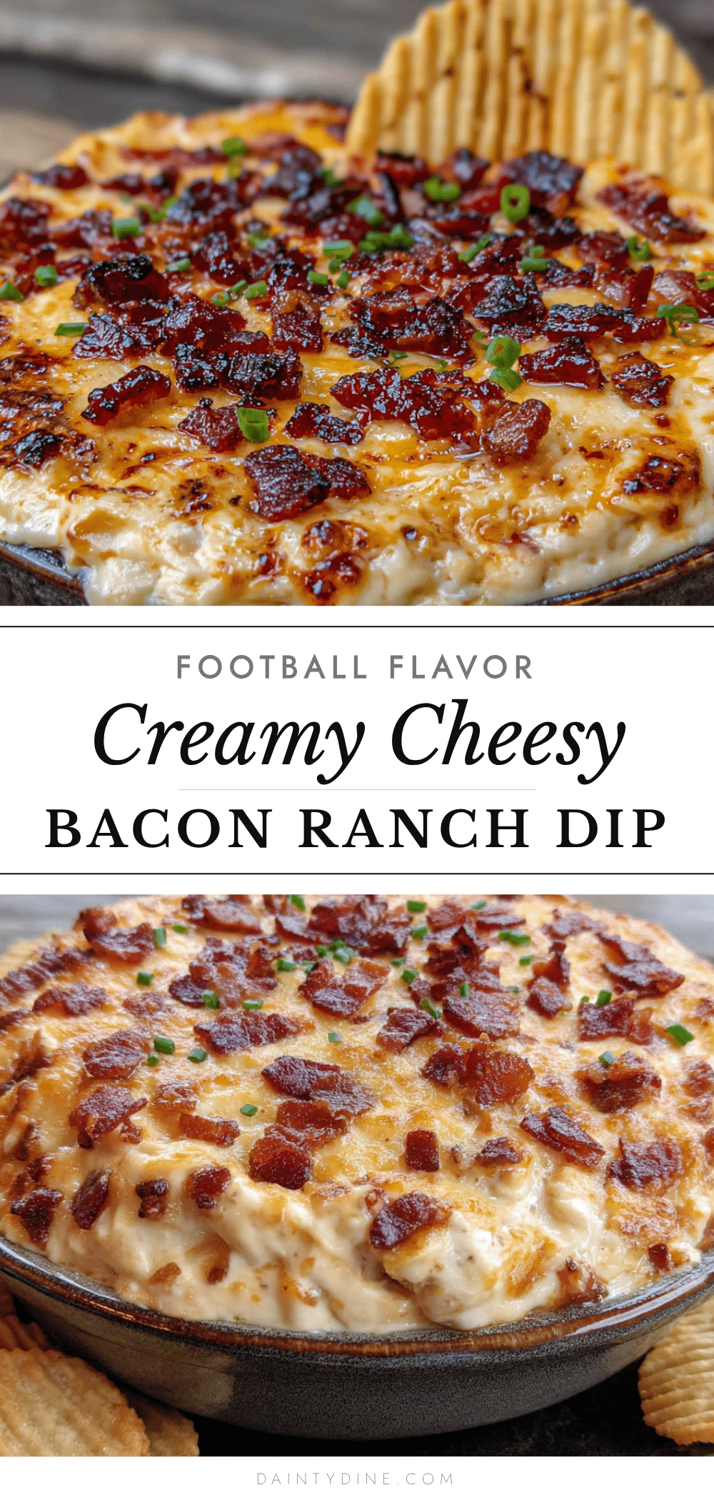 Best Cheesy Bacon Ranch Football Dip recipe