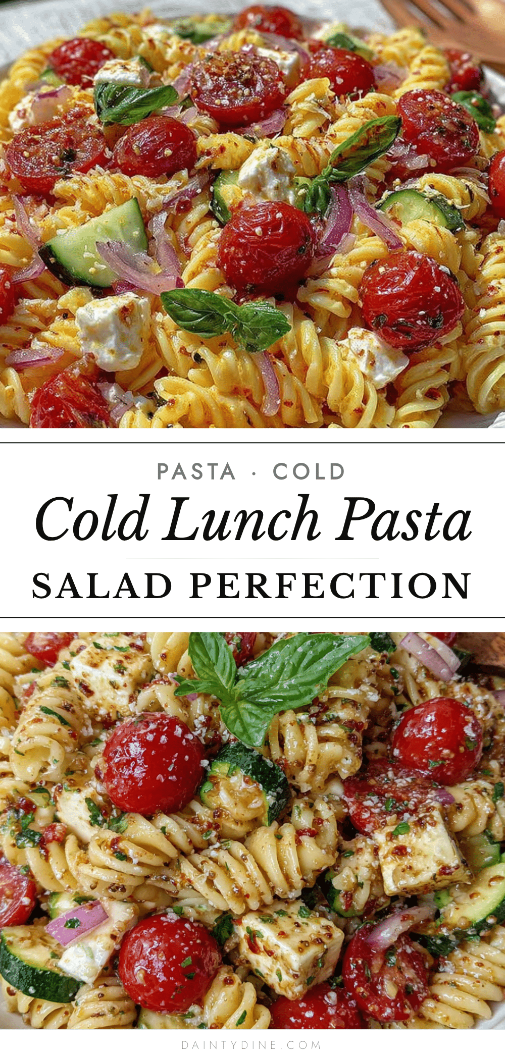 cold pasta salad for school lunches recipe