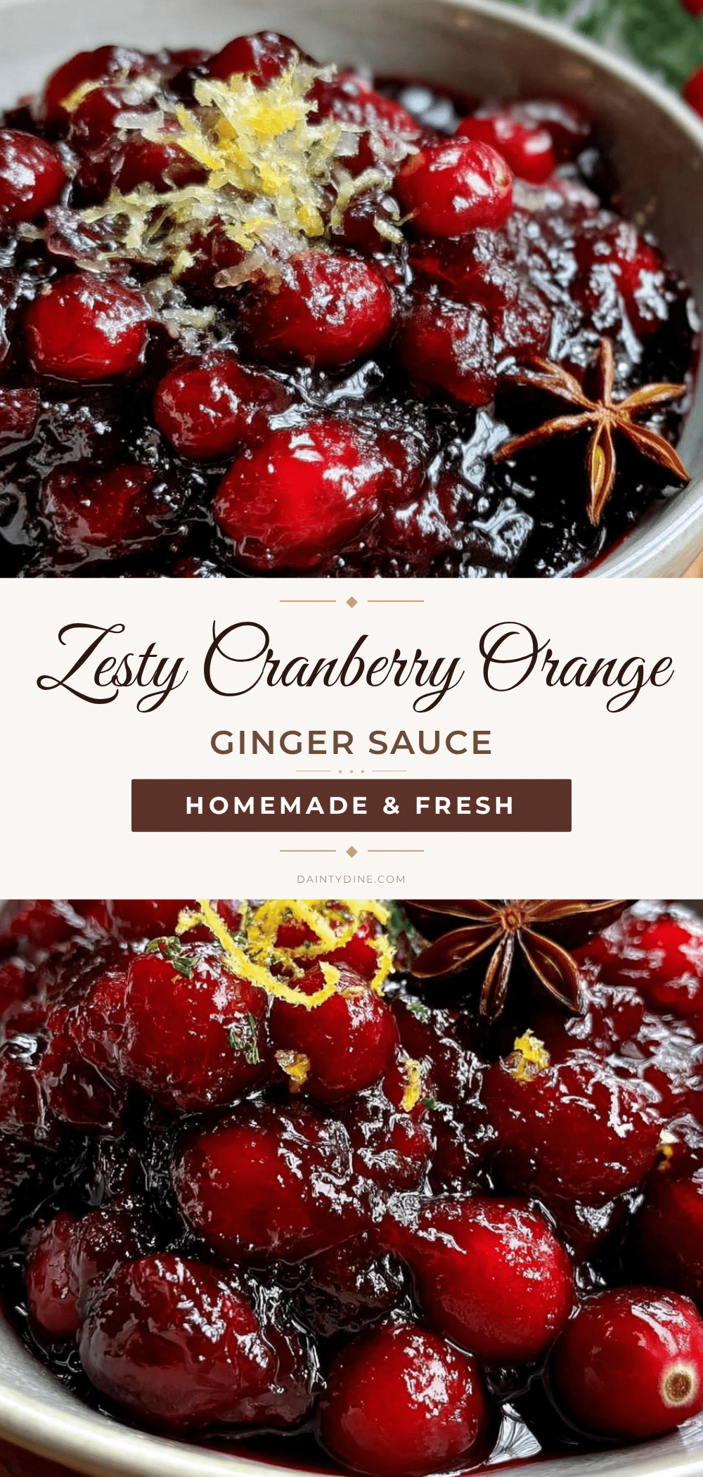 cranberry orange sauce with ginger recipe