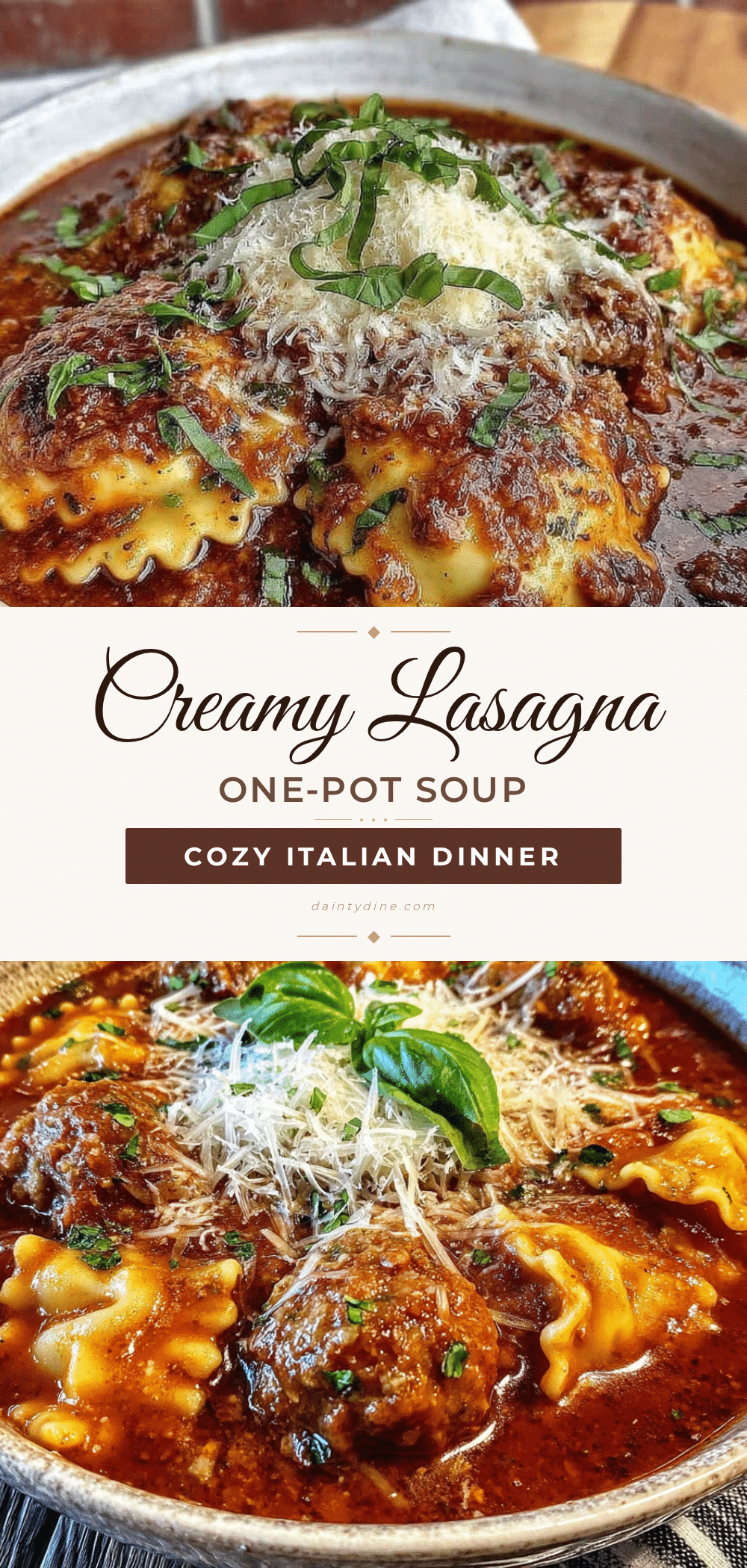 creamy lasagna soup recipe
