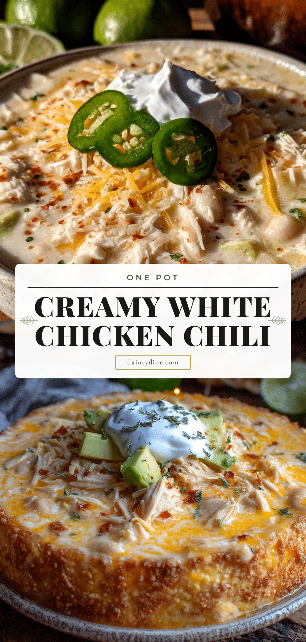 creamy white chicken chili recipe