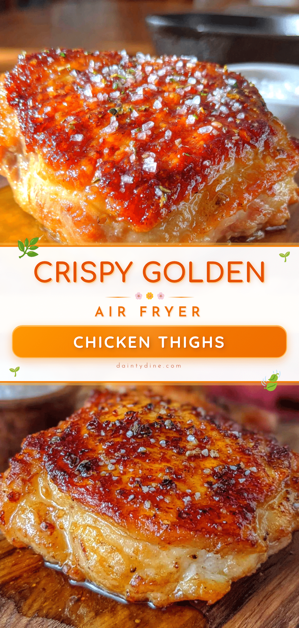 crispy air fryer chicken thighs recipe