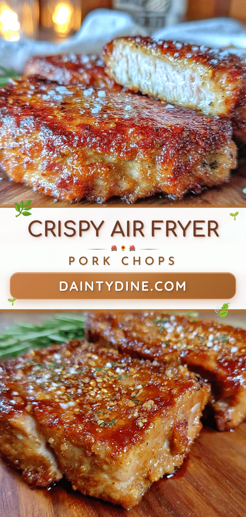 crispy air fryer pork chops no breading recipe