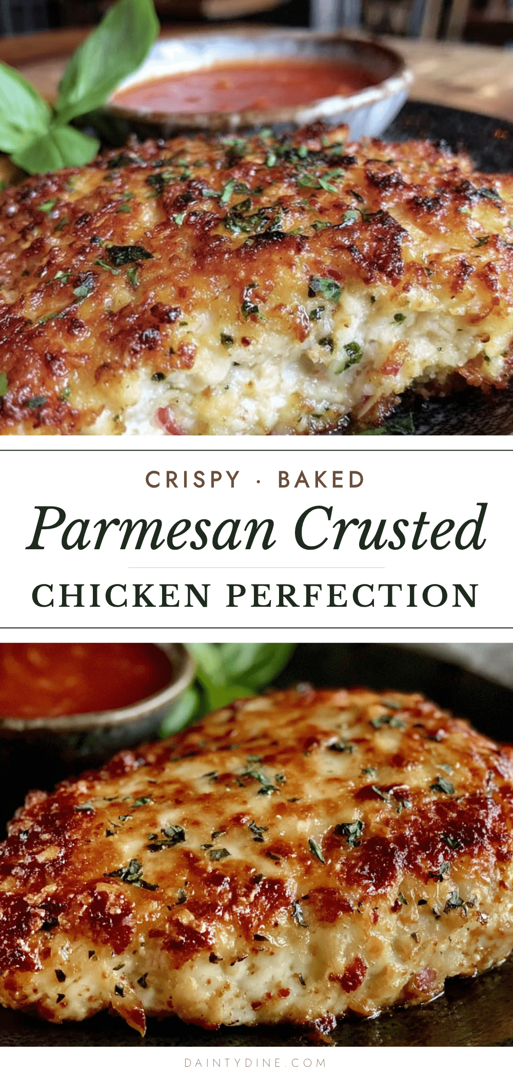 crispy parmesan crusted chicken recipe