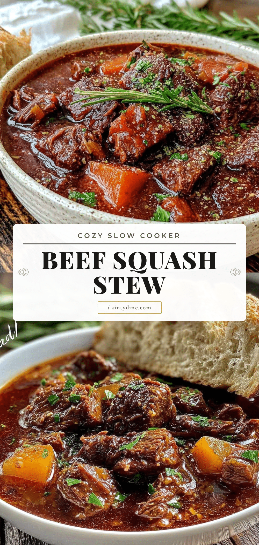 crockpot beef and butternut squash stew recipe