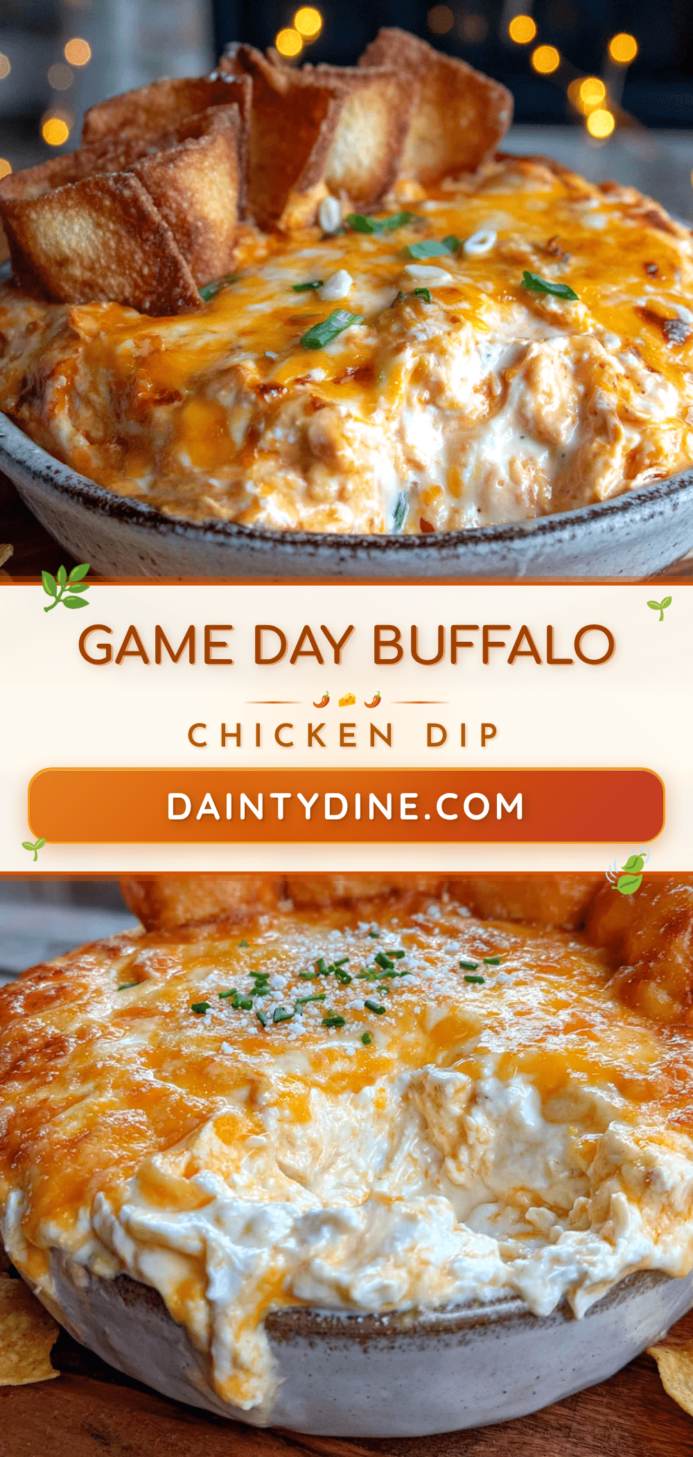 easy buffalo chicken dip with tortilla scoops recipe