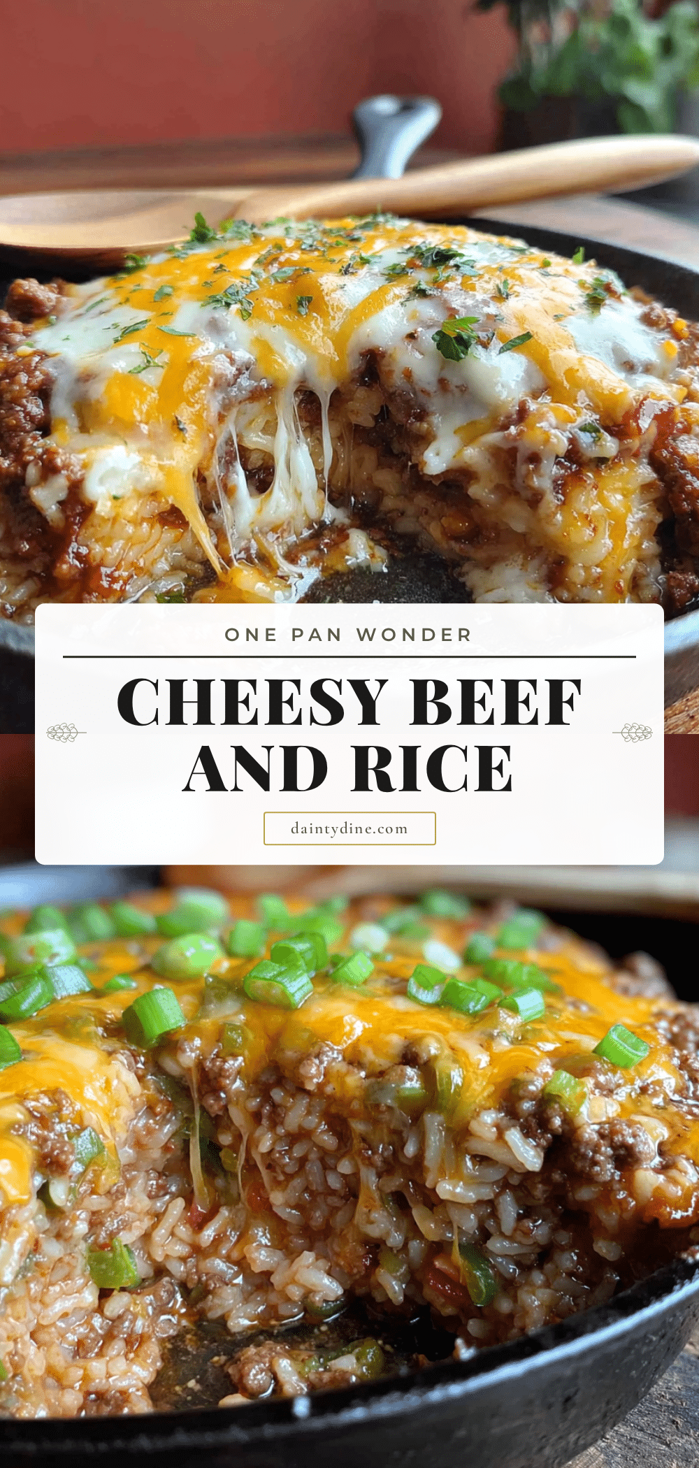 easy cheesy beef and rice skillet recipe