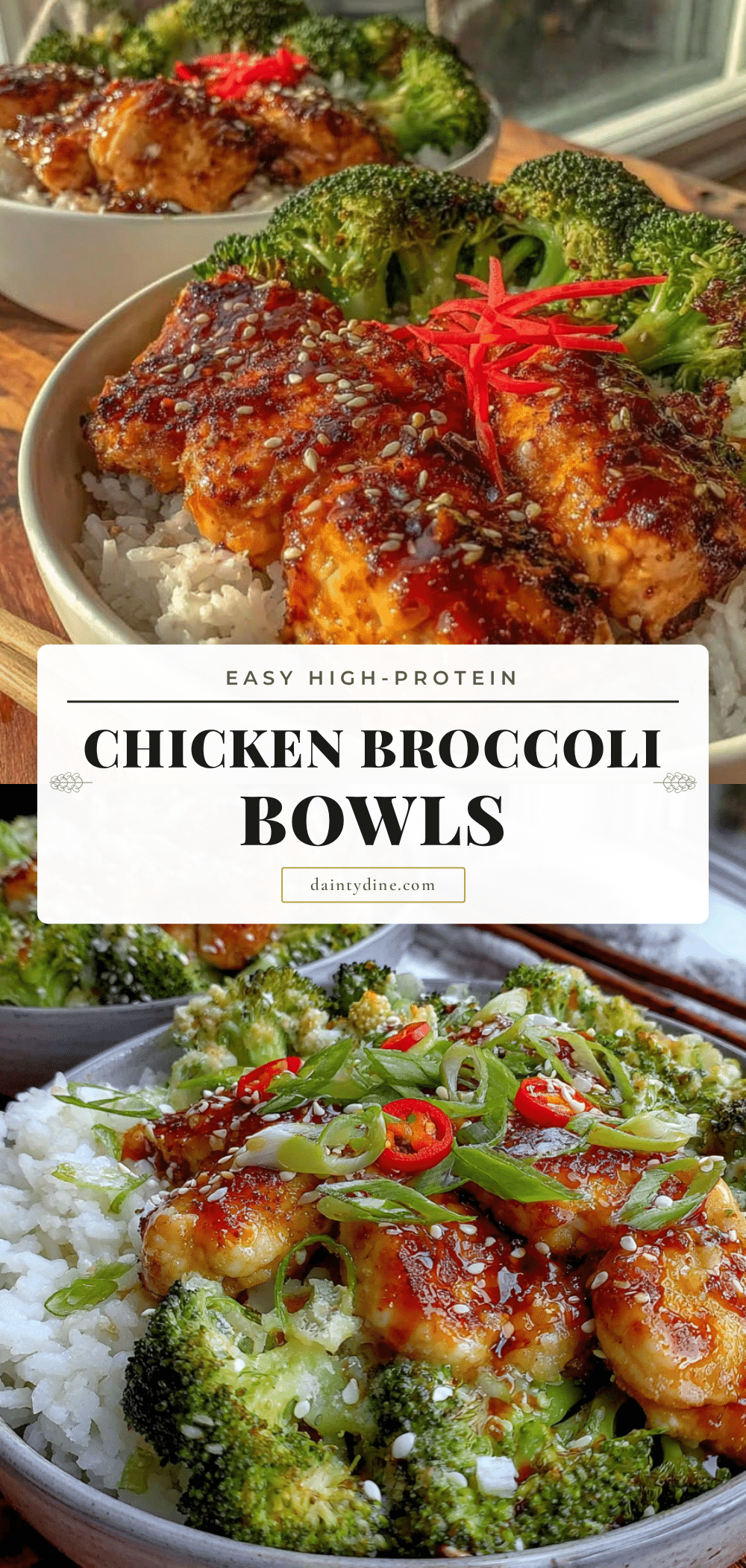 easy chicken and broccoli meal prep bowls recipe