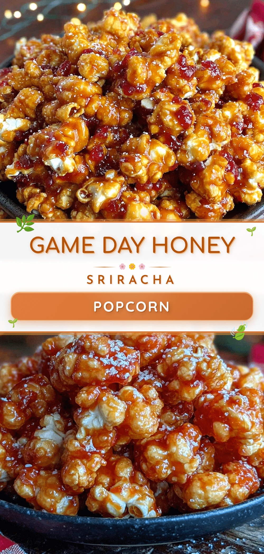 easy honey sriracha popcorn recipe