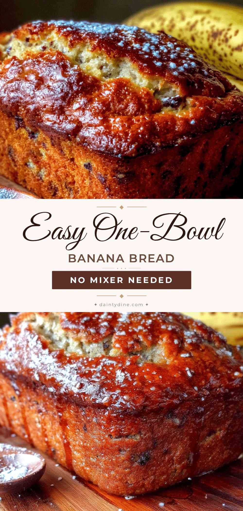 easy one-bowl banana bread recipe