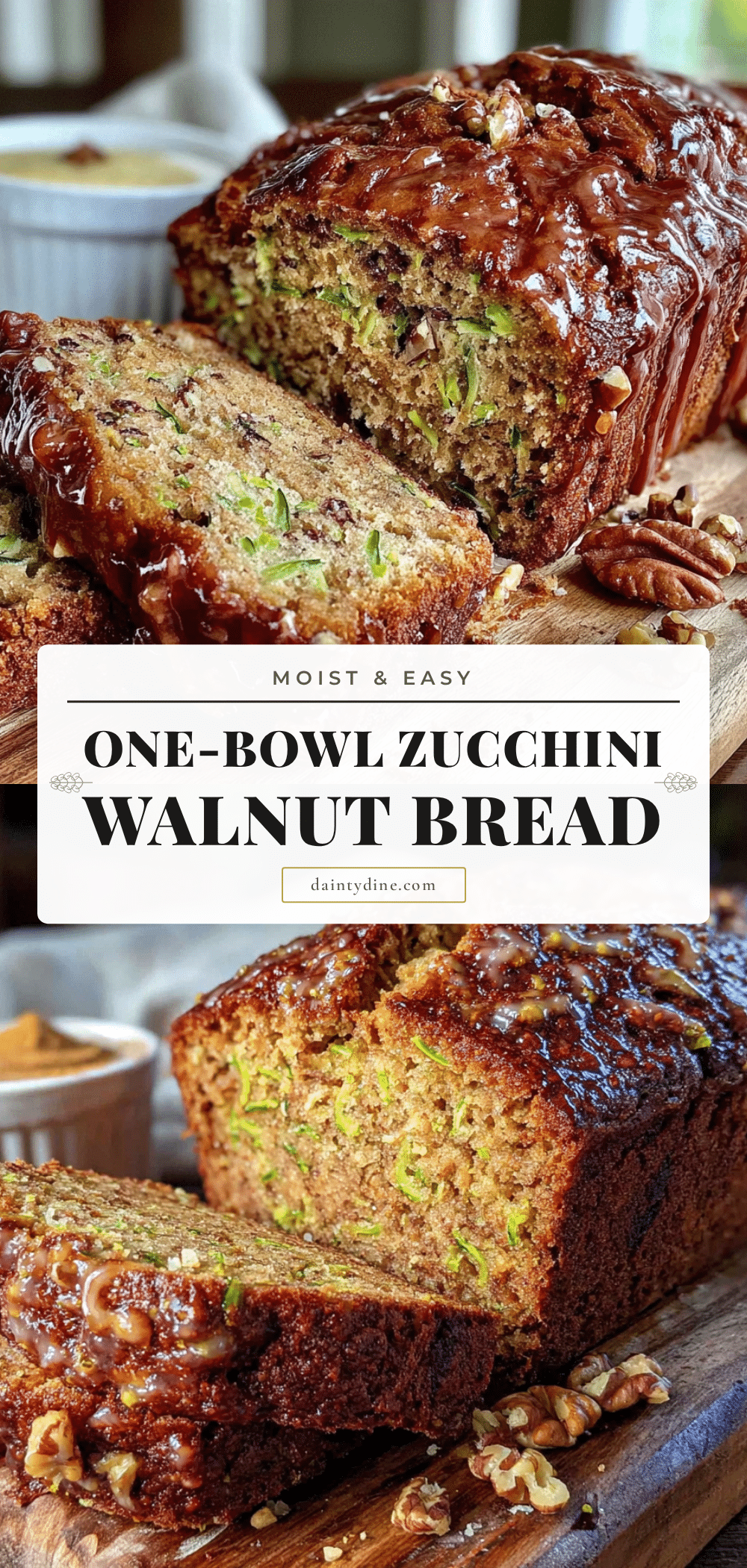 easy one-bowl zucchini bread with walnuts recipe
