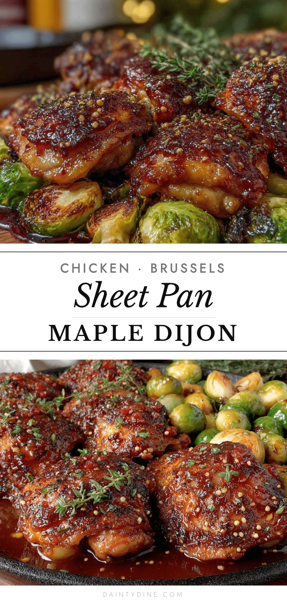 easy sheet pan maple dijon chicken thighs recipe