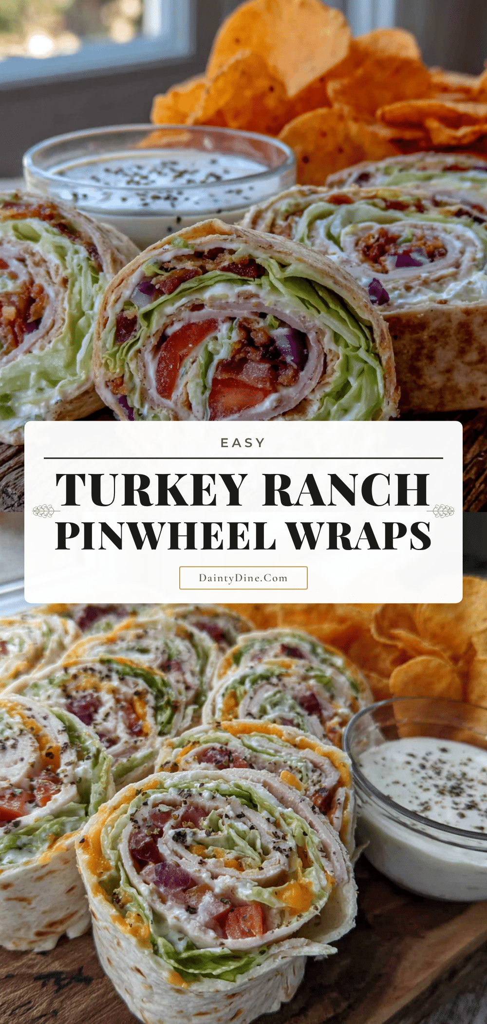 easy turkey ranch pinwheel lunchbox wraps recipe