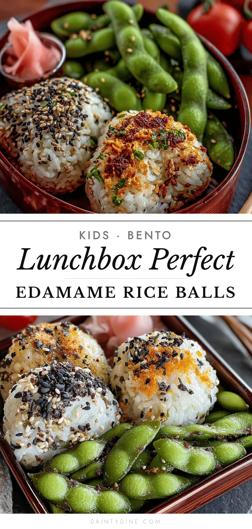 edamame and rice balls recipe