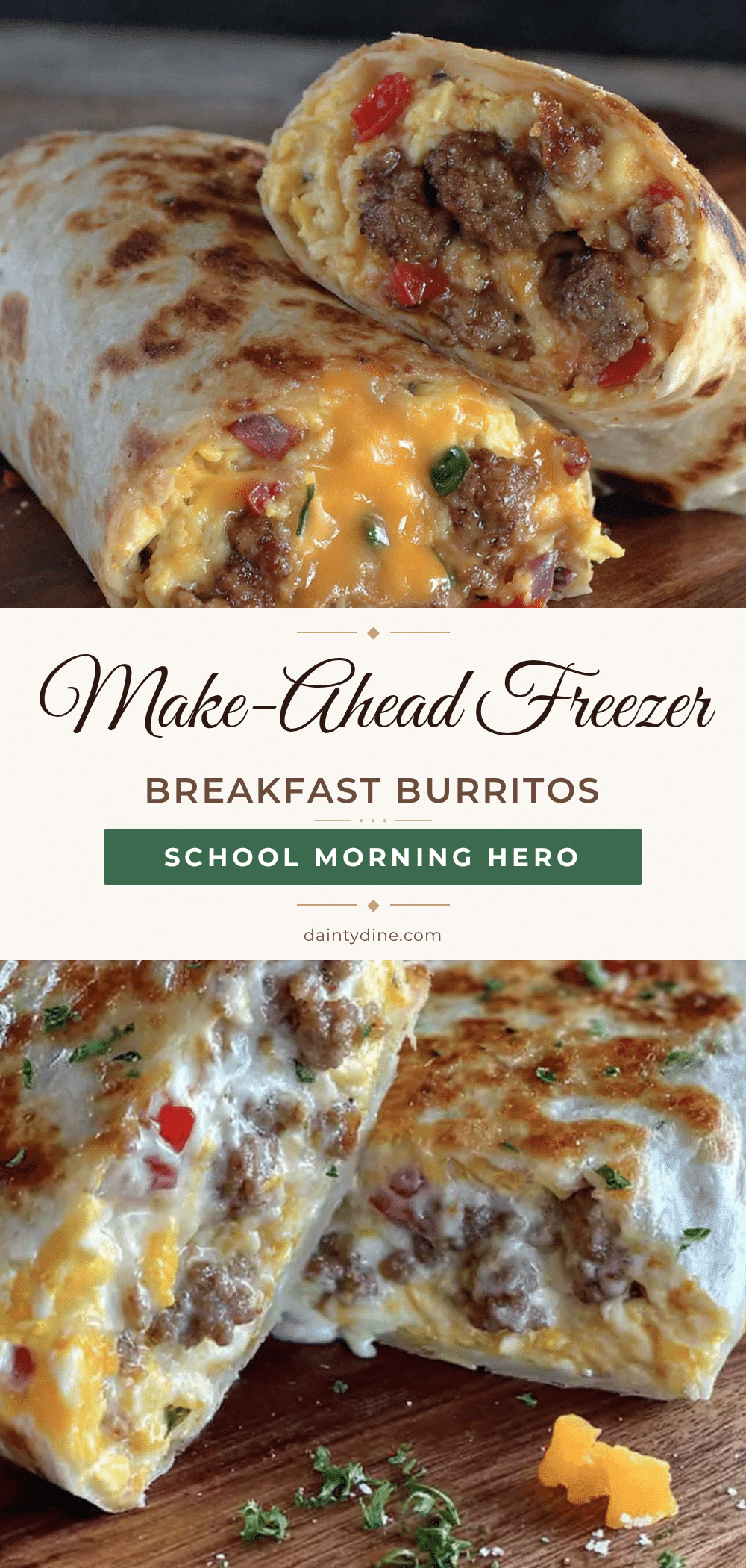 freezer breakfast burritos recipe
