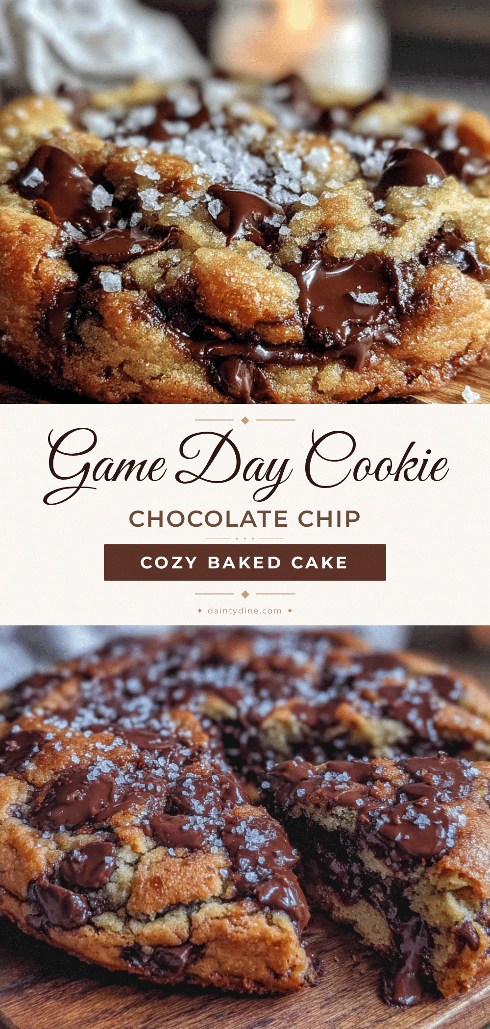 game day chocolate chip cookie cake recipe