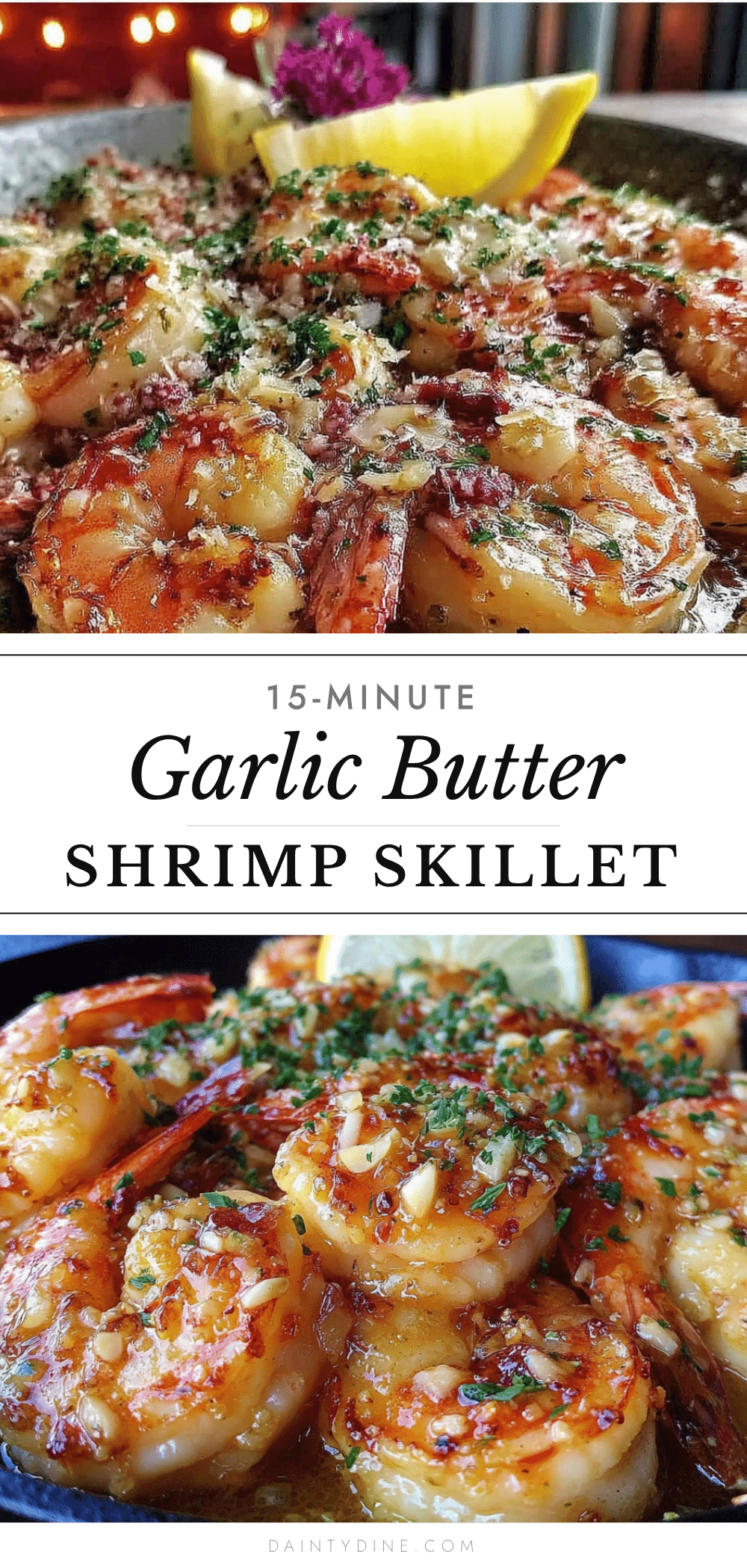 garlic butter shrimp skillet recipe