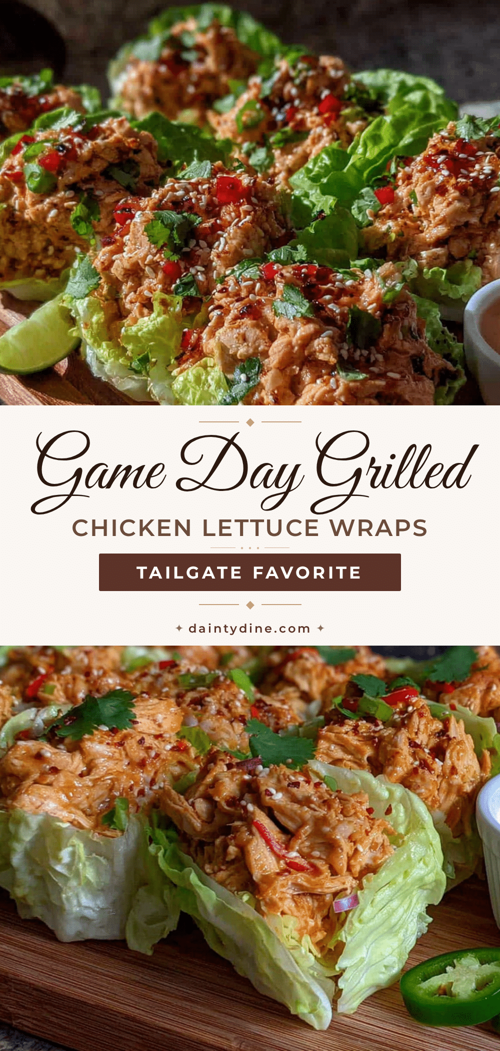grilled chicken lettuce wraps recipe