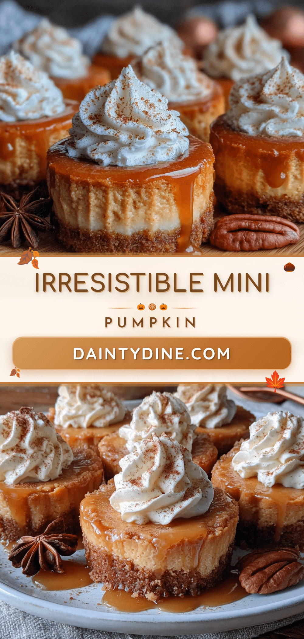 mini pumpkin cheesecakes recipe