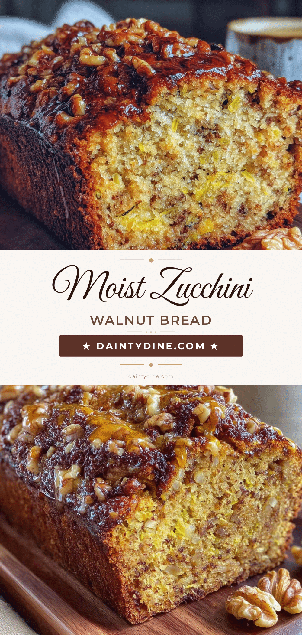 moist zucchini bread with walnuts recipe