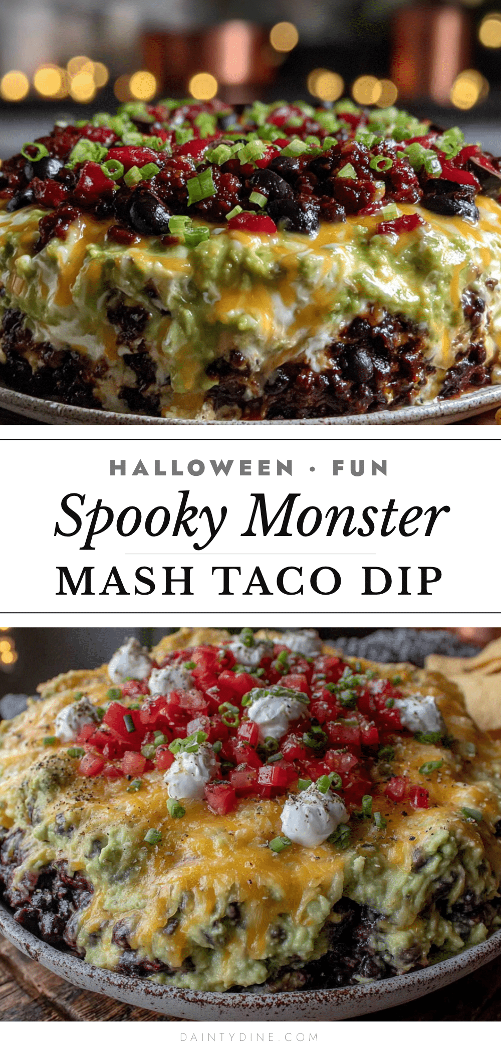 monster mash taco dip recipe