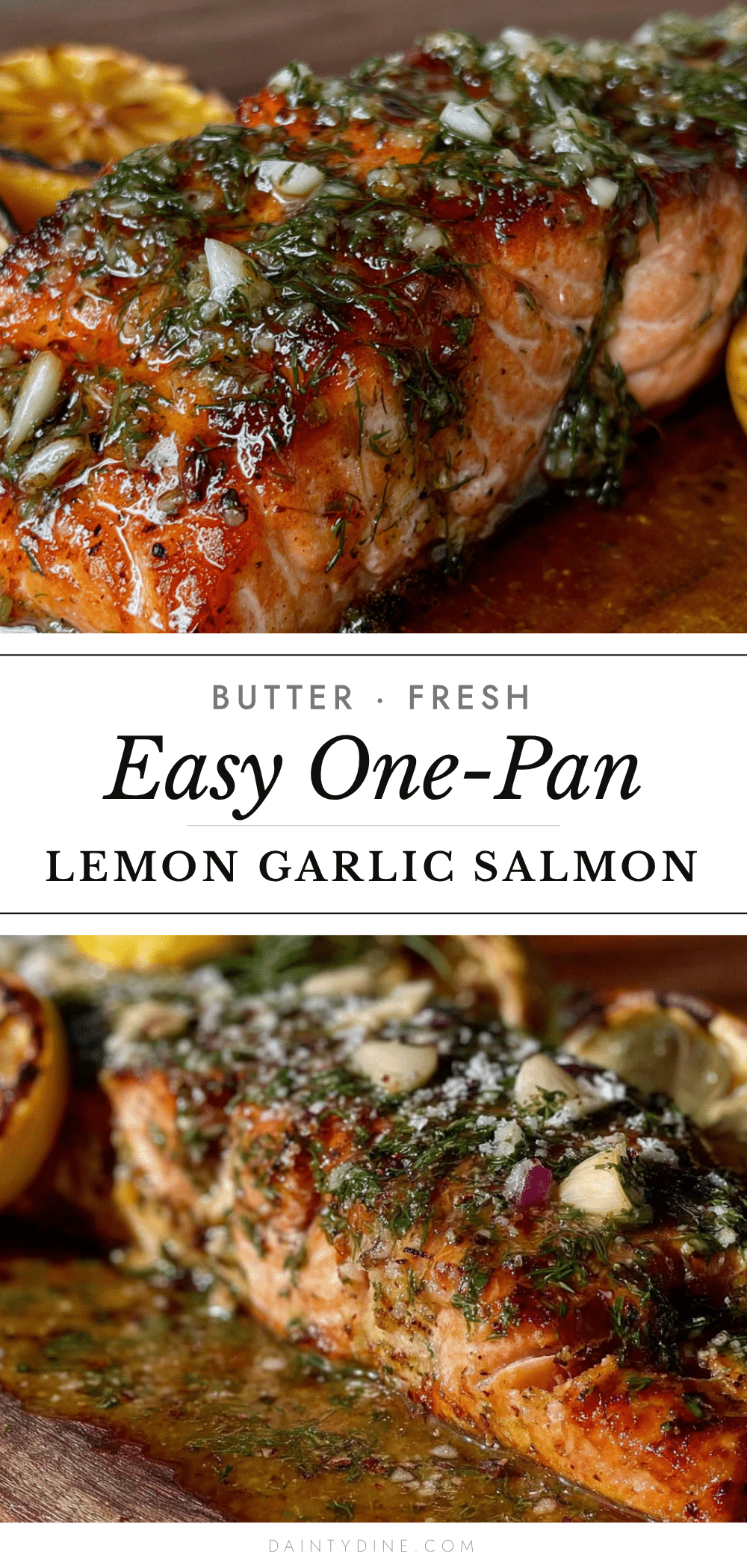 one pan lemon garlic butter salmon recipe