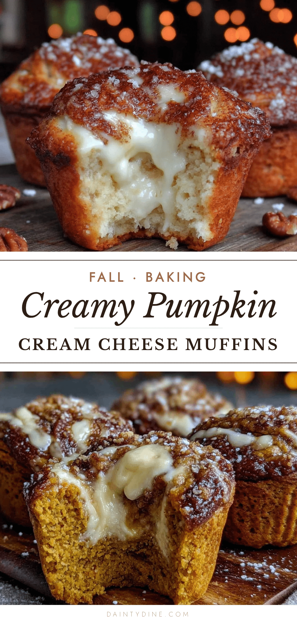 pumpkin cream cheese swirl muffins recipe