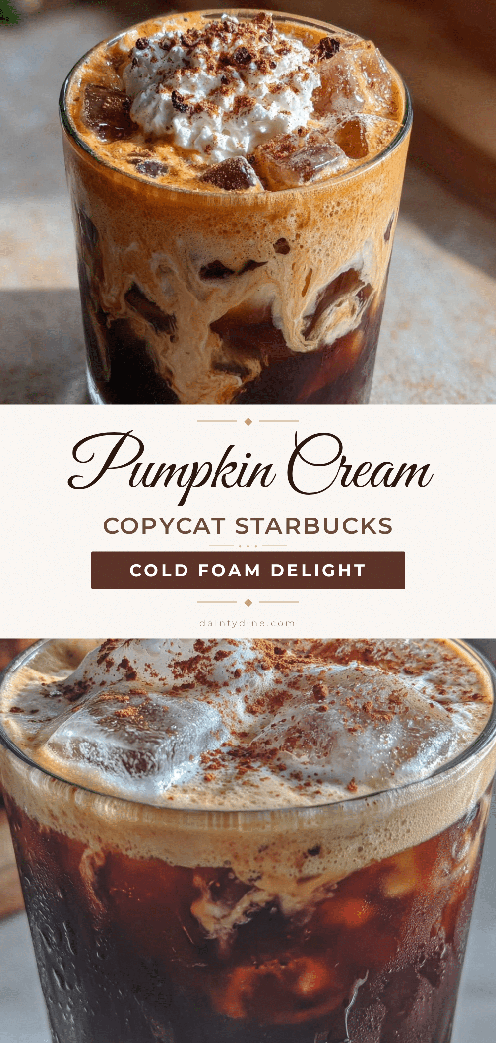 pumpkin cream cold foam coffee recipe