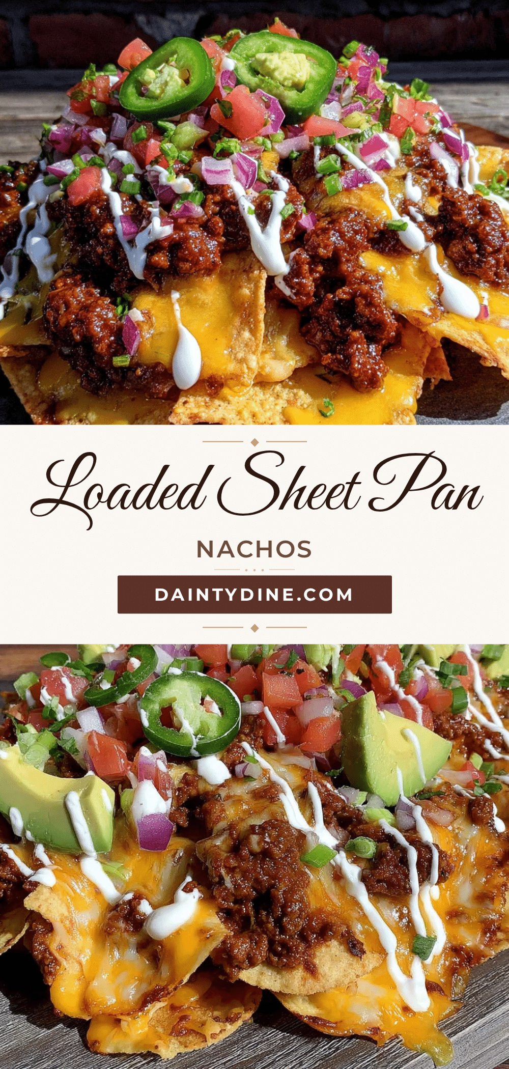 sheet pan nachos with ground beef recipe