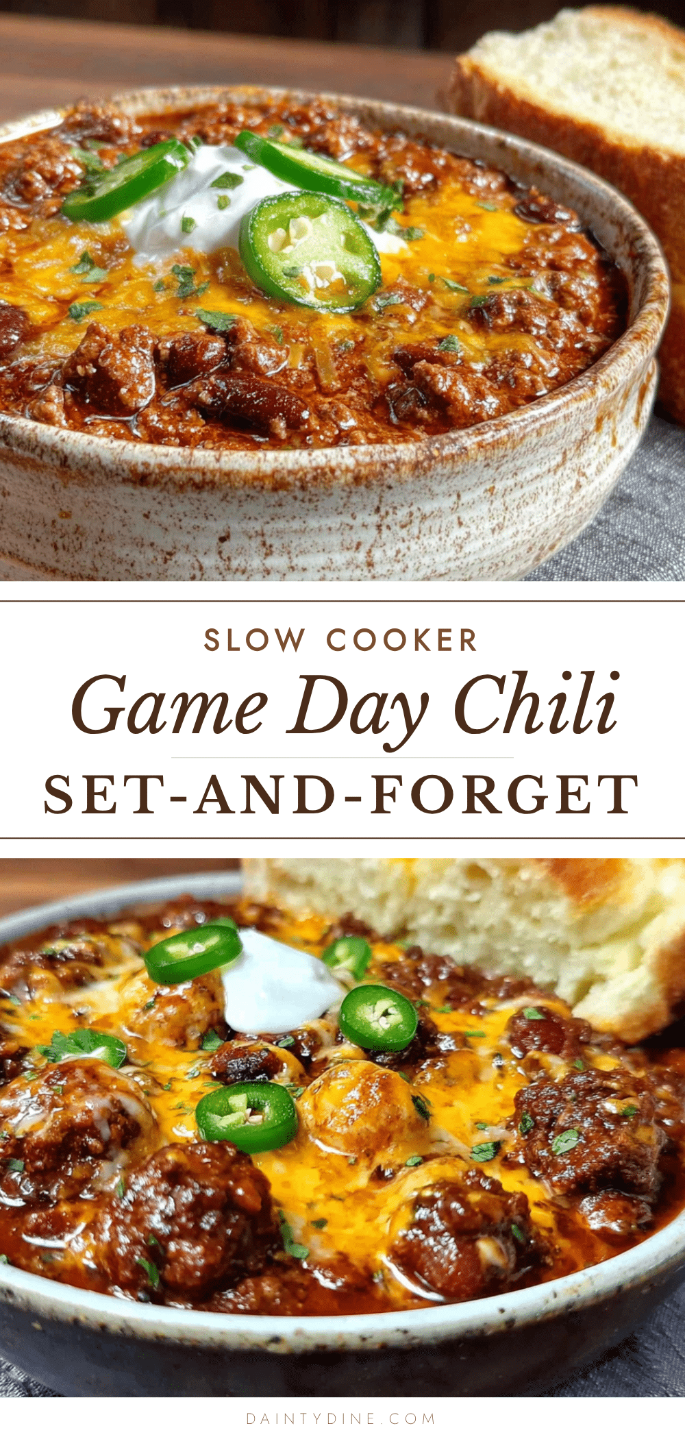slow cooker chili recipe