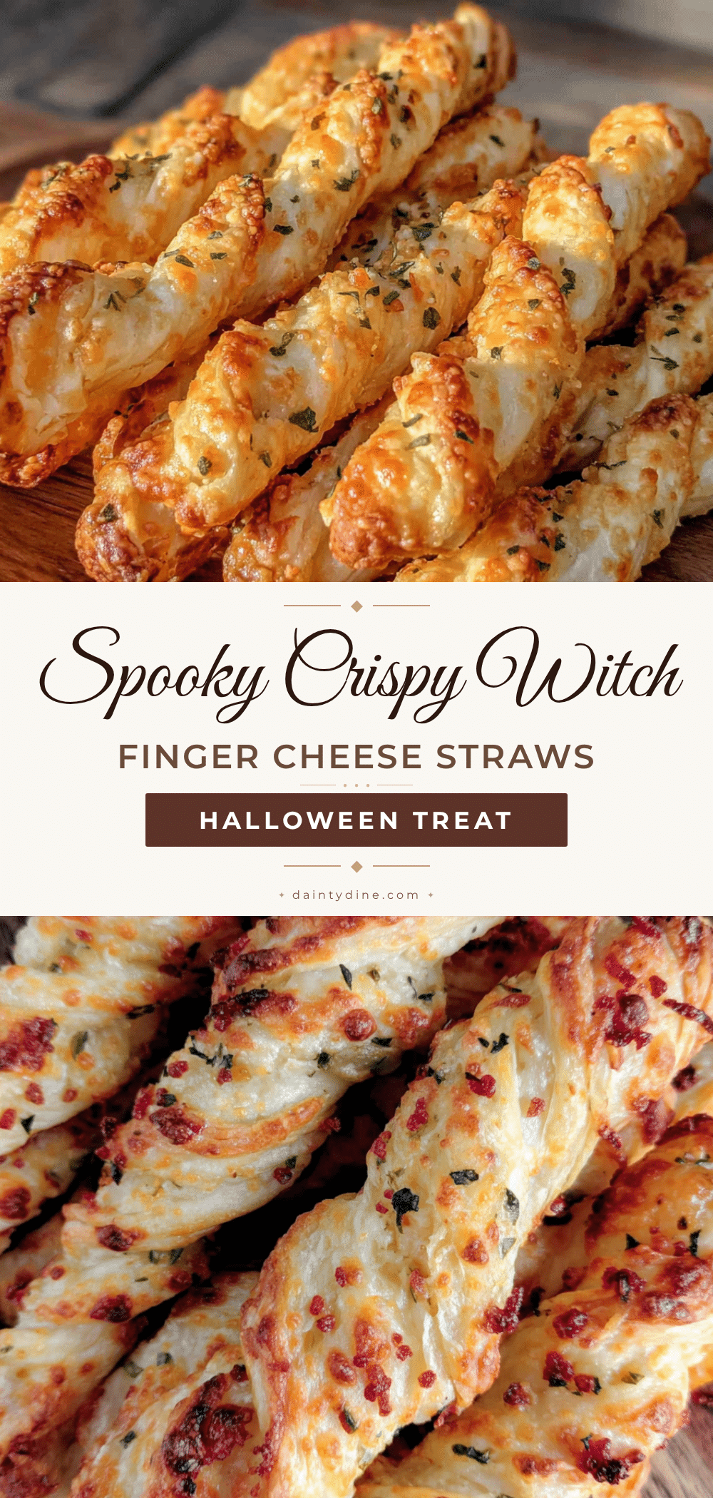 Spooky Witch’s Finger Cheese Straws recipe